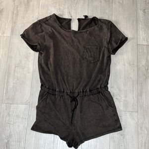 Casual Black Romper with Pocket medium large fit